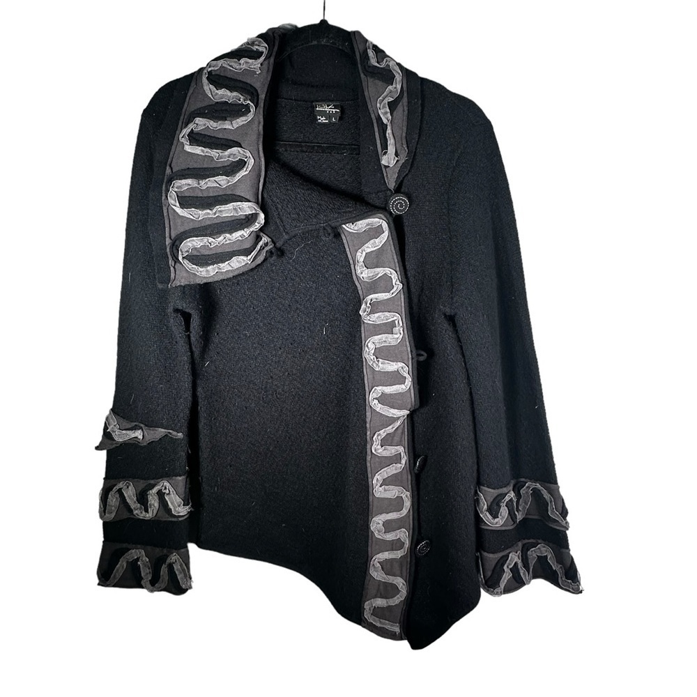 Covelo Wool Button Down Jacket Size Large Imperfe… - image 4